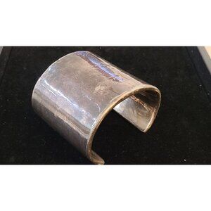 999 FINE SILVER Electroform Cuff Bracelet ISRAEL 73 Grams Iridescent Patina